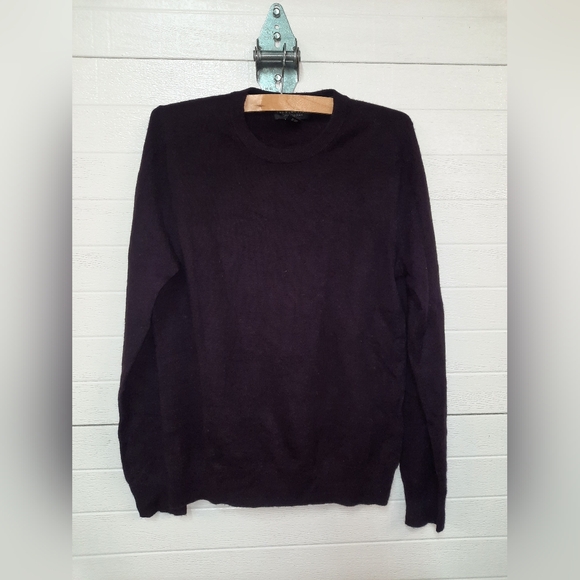 Bloomingdale's Other - Bloomingdale's Men's Dark Purple Cashmere Crewneck Sweater